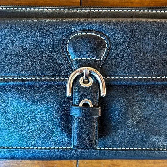 Coach Black Leather Wristlet - Picture 2 of 10